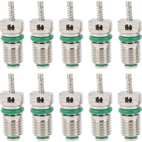 Akozon Noyau de Valve de Climatisation, A/C R134A Aiguilles de Noyaux de Soupape de Réfrigération Résistant à la Haute Pression pour Réfrigérant R134A. (1/5)