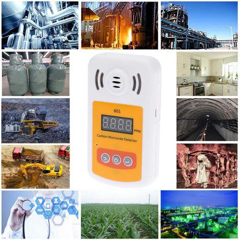 Kohlenmonoxidmelder mit akustischem und optischem Alarm 601 (1/3)