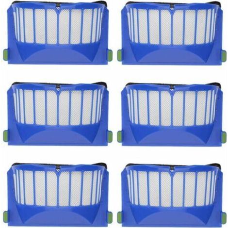 - Paquete de 6 filtros de repuesto para aspiradoras iRobot Roomba 600 605 610 620 630 650 660 -Crezuo (1/4)