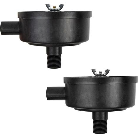 Enowelir Filtre Silencieux Compresseur D\'air Accessoires, à air Comprimé 1/2" 20mm Male Filetage Plastiques Coque Air Compresseur Silencieux Filtres pour Les Chaudières à Compresseur D\'air 2 Pièces