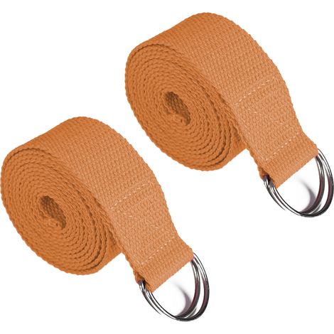 Sangle De Yoga Ajustable Avec Boucle Métallique Pour Étirements Profonds En Yoga Et Pilates - 1 Pièce (1/5)