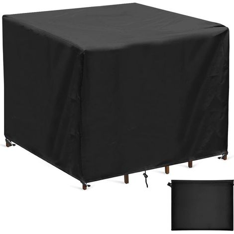 Housse salon de jardin imperméable 420D Oxford – Résistance au vent – Dimensions 90x90x90cm – Protection contre intempéries (1/4)