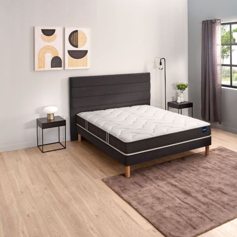 Ensemble sommier et matelas 140x190 cm mousse très ferme Bultex So Good (1/5)