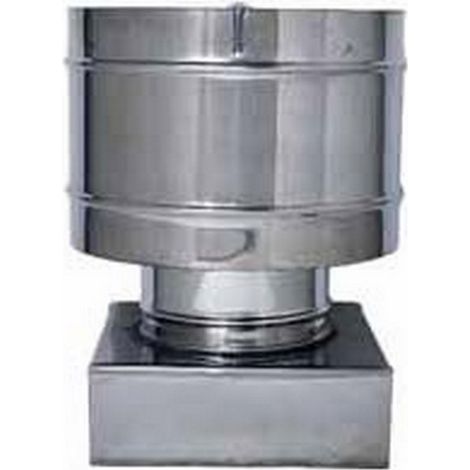 Fumaiolo antivento quadro 300x300 mm