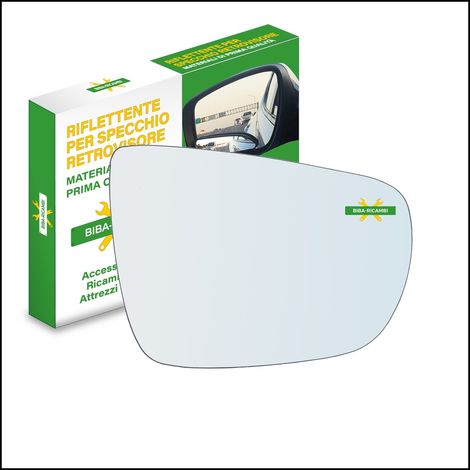 Vetro specchio retrovisore cromato lato dx-passeggero per kia carens iv dal 2013 (1/2)