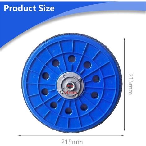 Disque de ponçage de 225 mm, plateau de ponçage à 10 trous, plateau de ponçage M14 pour ponceuse de plafond Giraffe, ponceuse à manche long (1/3)