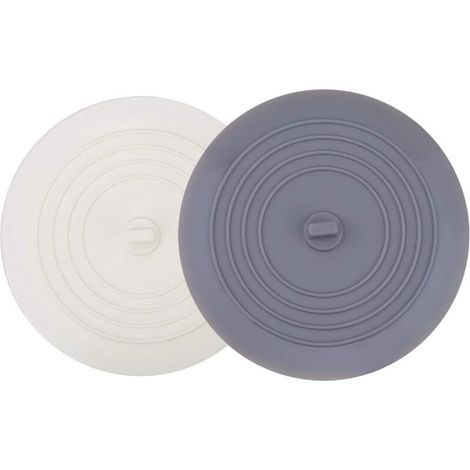 Bouchon D Evacuation - Silicone - 15,2 Cm - Cuisine Salle De Bain Buanderie - Lot De 2 (1/5)