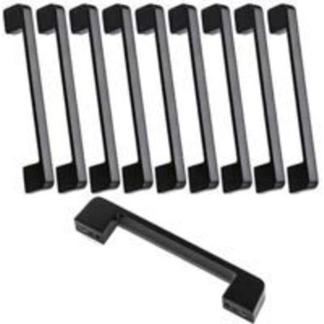 RHG 10pcs poignée meuble entraxe 160mm-poignée porte cuisine noire poignee barre meuble poignee de cuisine noire 160mm