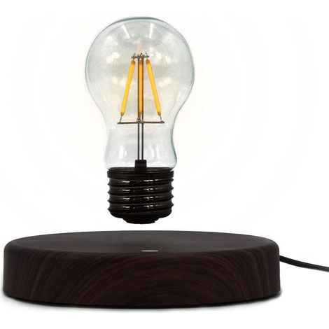 Ventilateur cuir 2 pales chêne, sans lumière, 5 vitesses, télécommande, 35/47 x 132 x 132 cm (1/2)