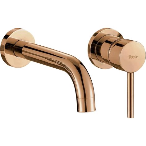 Rubinetto Del Lavabo A Scomparsa Rea Lungo + Box Copper (1/5)