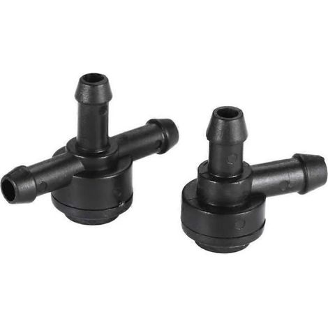 Lot de 2 Raccords tuyau lave-glace,Plastique durable,Ajustement parfait,Volvo C30 C70 S40 S60 S80 (1/4)