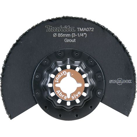 MAKITA B-65056 Cuchilla de corte y limpieza segmentada HM 85 STARLOCK (1/4)