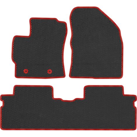 Toyota Verso 5 places (2009-2018). Tapis de sol dédiés - EVA alvéolé noir (1/5)