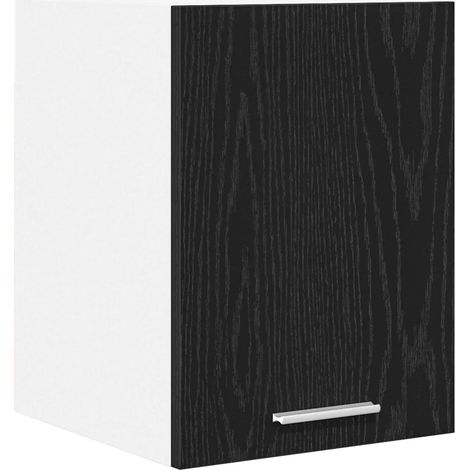 Armadio sospeso rettangolare moderno ampio spazio cucina 30 x 31 x 40 cm in legno ingegnerizzato nero 020053163