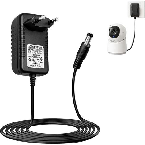 12V 2A Universal-Netzteil, 24W AC/DC 100-240V 50/60Hz, 1m Kabel  Netzteil/Ladegerät für LED-Streifen, Router, Überwachungskameras, Radiowecker, TFT-Monitore, LCDs (1/5)