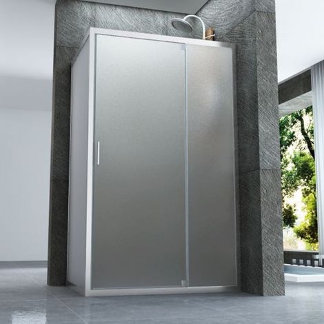 Box doccia 2 lati battente interna ed esterna opaco 6mm h190 jad, dimensioni 90x100 (1/3)