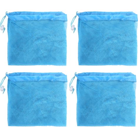 Sac de rangement multifonction en filet avec cordon pour ranger linge, jouets et balles de plage (1/5)