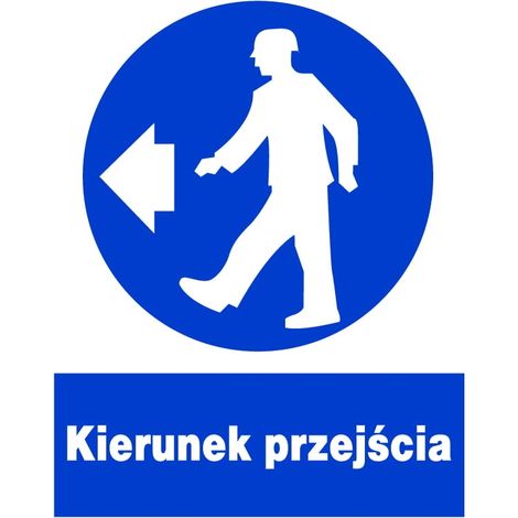 ZNO-35-Schild – Arbeitsschutzschild – Durchgangsrichtung