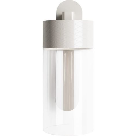 Applique FUSION Maxlight tubo vetro grigio rete LED 7W (1/4)