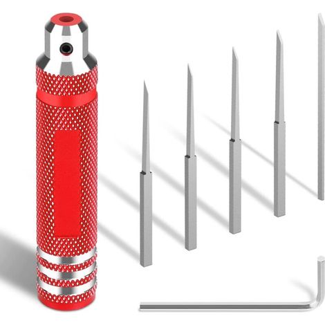 5 en 1 bois Chisel Set, Ensemble d'outils Couteau à découper en bois Mini Noyer Gravure Graveuse Alimentation, Construction for le travail du bois, sculpture,Gundam (1/5)