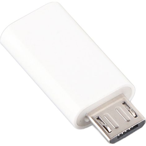 Adaptateur USB Type C Femelle vers Micro USB Mâle pour Charge Rapide et Transfert de Données Android (Blanc)
