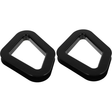 Ensemble D'accessoires pour Chaises Domestiques en Plastique Noir Taille Personnalisable Installation Facile Lot de 2 pour Chaises de Bureau (1/5)