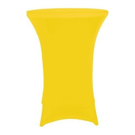 Housse - pour table mange debout - jaune