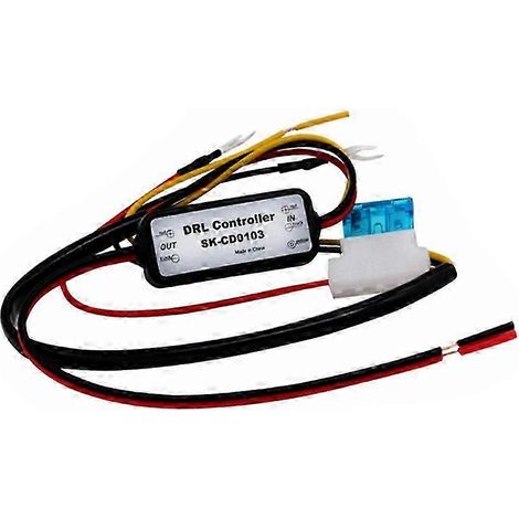 Contrôleur automatique de feux de jour à LED pour voiture, faisceau de relais avec variateur marche/arrêt, contrôleur de feux de brouillard 12 V, temporisation (1/5)