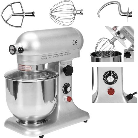 Gastro Küchenmaschine, Knetmaschine, Teigmaschine, 7L