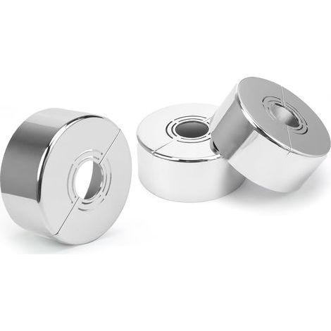 3-Piece Faucet Escutcheon, Shower Mixer Escutcheon, 3 Sizes in 1, Radiator Pipe Cover Suitable for Diameters Used for Faucet Decoration (1/5)