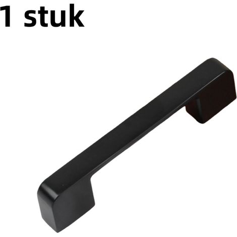 Poignée de meuble en alliage de zinc, style simple, poignée de porte et tiroir, entraxe 192 mm, noir sable (1/5)