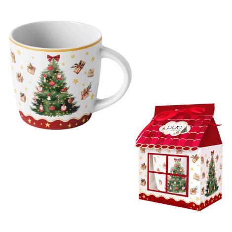 Tazza di Natale ALBERO DI NATALE 3 CASETTE