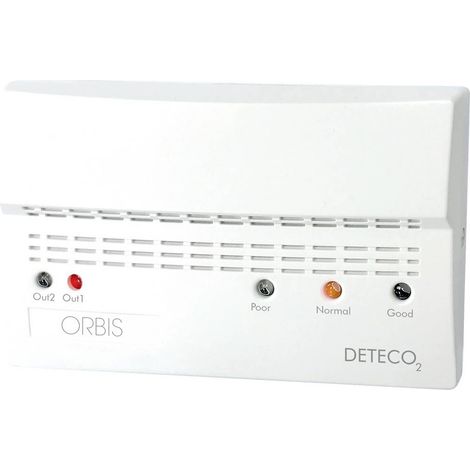 ORBIS Zeitschalttechnik CO2-Melder Misuratore di CO2 0 - 2000 ppm Calibrato di fabbrica senza certificato