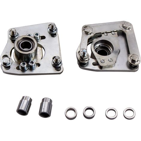 +/-2.5" Adj. Camber Caster Plates Pillow Ball Bushing fit Ford Mustang 1994-2004 (1/5)