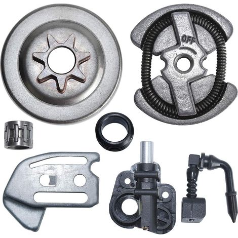 Kit engrenage pompe à huile et tambour d'embrayage pour tronçonneuses Husqvarna 41 136 137 141 142 remplacement 530014410 (1/5)