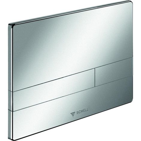 Placa de empuje doble descarga blanca SCHELL