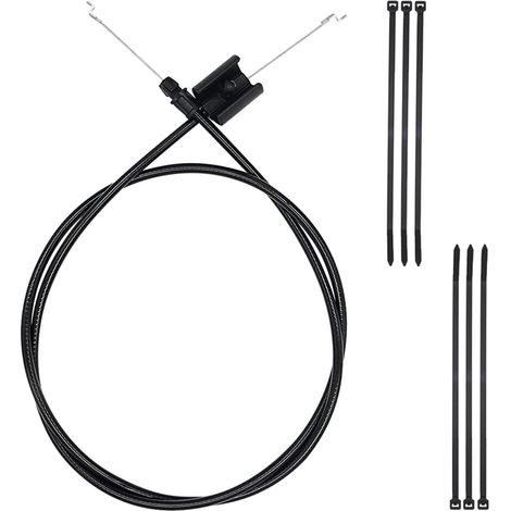 Câble de Commande d'accélérateur Universel 135 cm/53 Pouces courbure en Z à l'extrémité Câble de Commande de Zone Moteur de Remplacement pour tondeuses à Gazon (1/5)