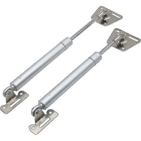 Charnière à ressort à gaz avec fermeture amortie, mécanisme de ralentissement pour portes, ouverture en douceur, idéale pour portes de cuisine, placards, bureaux, lot de 2 (100 N / 22 lb).