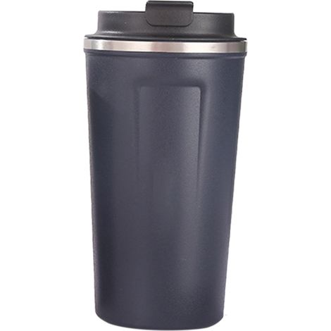 Tasse isotherme en acier inoxydable 304 avec couvercle et verrouillage de sécurité, grande capacité (510 ml), idéale pour le bureau (bleu).