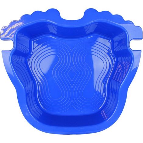 Linxor – Pédiluve antidérapant pour piscine hors sol – Fixation échelle – Dimensions 43x40x9 cm – Couleur bleu – Plastique durable