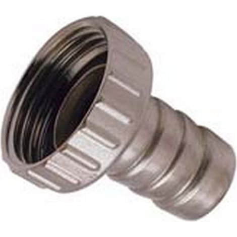 5PZ RACCORDO PORTAGOMMA OTTONE NICHELATO RUBINETTO ghiera 1"1/4 ottone