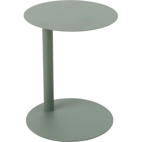 Table d'Appoint Ronde en Métal "Reva" 50cm Vert