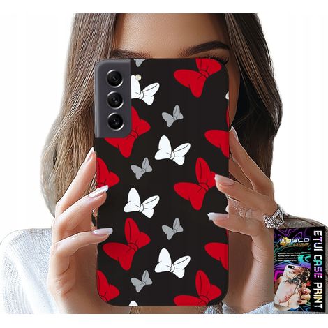 Custodia per Samsung Galaxy S22 - fiocchi rossi e bianchi, topo, motivi (1/5)
