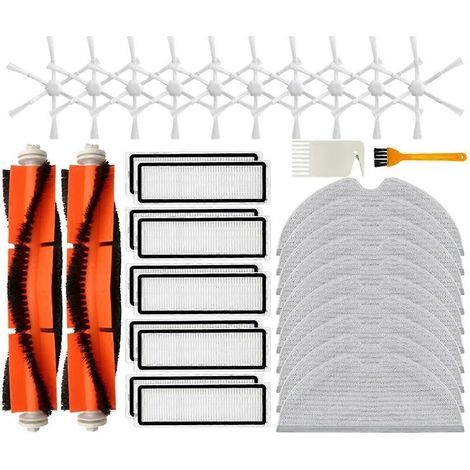 Pour aspirateur robot laveur Mi Robot Vacuum Mop 2, 1C, STYTJ03ZHM : pièce de rechange, brosse latérale principale, filtre HEPA, accessoires de nettoyage (1/5)