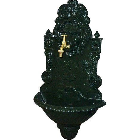 Fontaine de jardin en bambou avec robinet en laiton