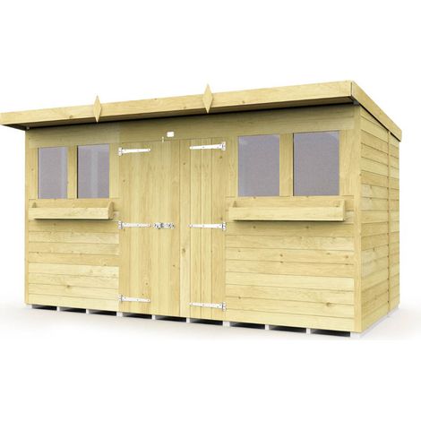 12 x 5 Pent Summer Shed
