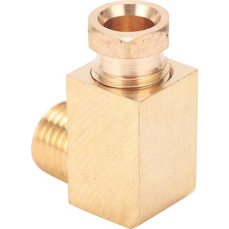 Adaptateur de raccord en laiton PL610, coude à visser pour tuyauterie et connexion rectangulaire (1/5)