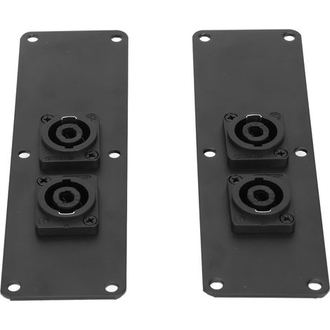 Plaque de connexion double pour enceintes 6‑18 pouces avec connecteurs XLR, compatible haut‑parleurs professionnels (1/5)