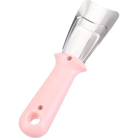 Maison pratique acier inoxydable dégivrage pelle ménage cuisine gadgets réfrigérateur dégivrage pelle congélateur pelle à glace 2 16.84.52.3cm rose (1/2)