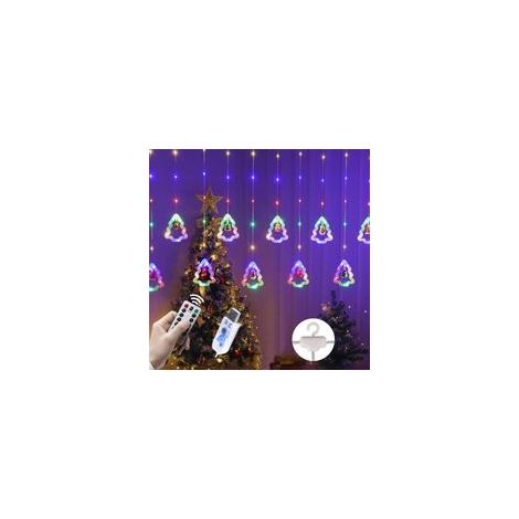 Lumières de Noël à LED,3M LED 3D Décoration de Noël USB Guirlande lumineuse avec crochets,Lumières de décoration de fenêtre de Noël,Lumières clignotantes pour rideaux intérieurs et extérieurs (1/5)